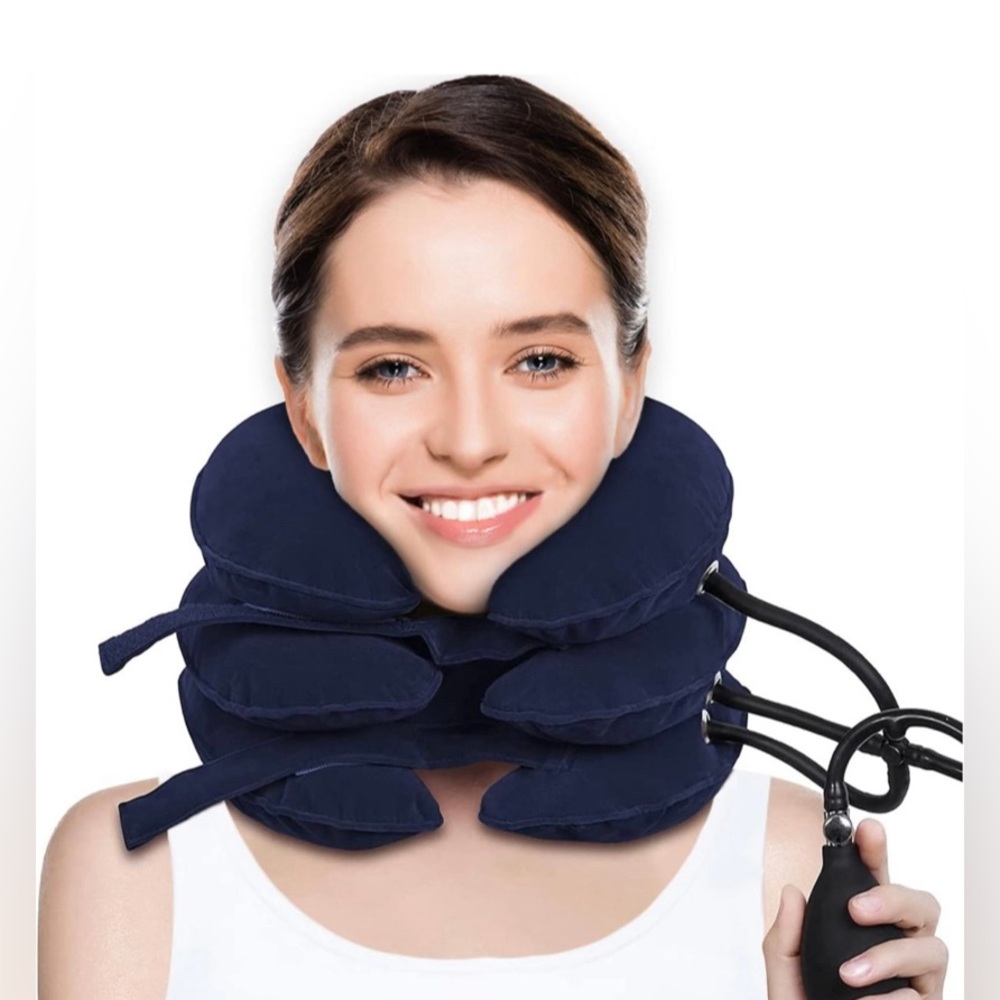 Cervical Neck Traction Device/BLUE